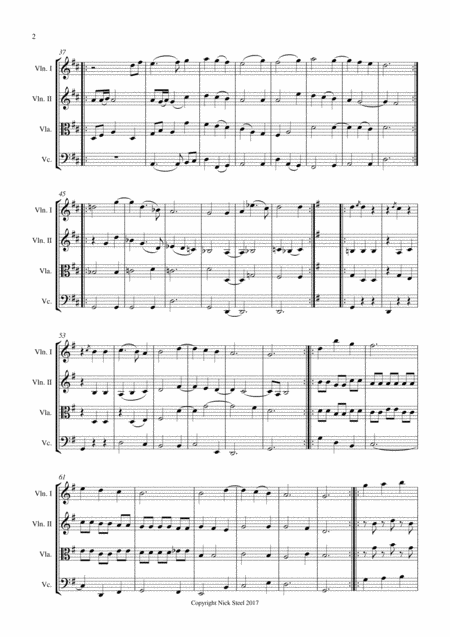 Time Filler For String Quartet Page 2