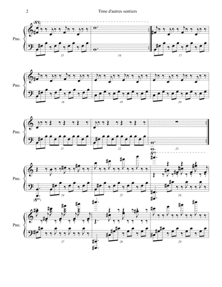 Time Sur D Autres Sentiers Piano Version For Orchestra Page 2