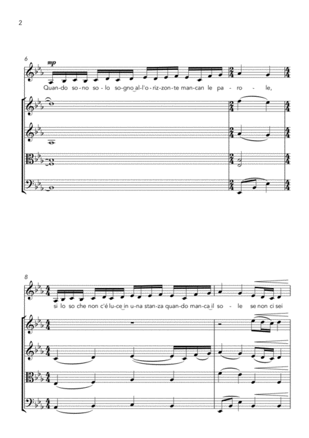 Time To Say Goodbye Medium Voice String Quartet Page 2