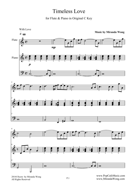 Timeless Love Romantic Music For Flute Piano Page 2