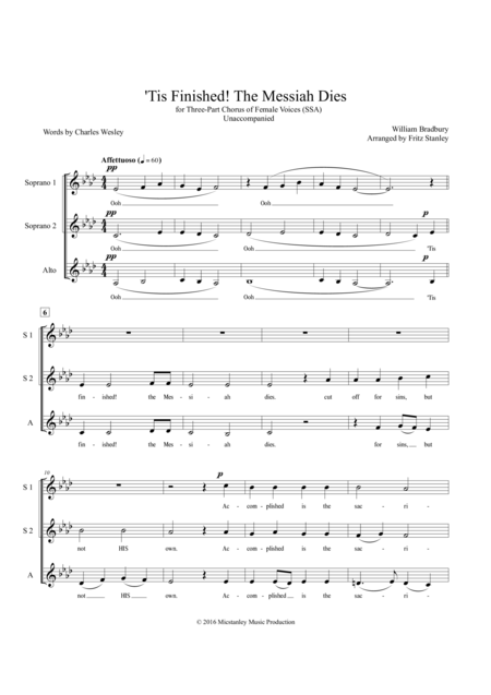 Tis Finished The Messiah Dies Ssa A Cappella Page 2