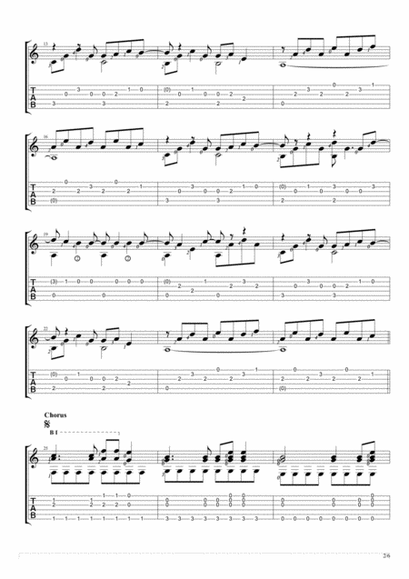 Titanium Solo Guitar Tablature Page 2