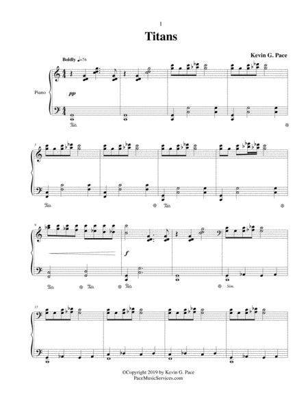 Titans Easy Piano Solo Page 2