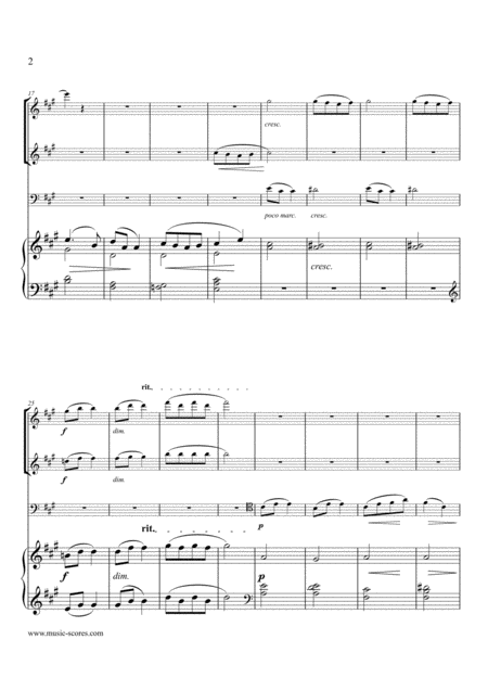 To A Wild Rose Flute Clarinet Cello And Piano Page 2