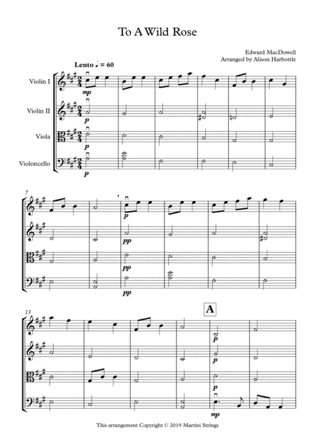 To A Wild Rose String Quartet Page 2