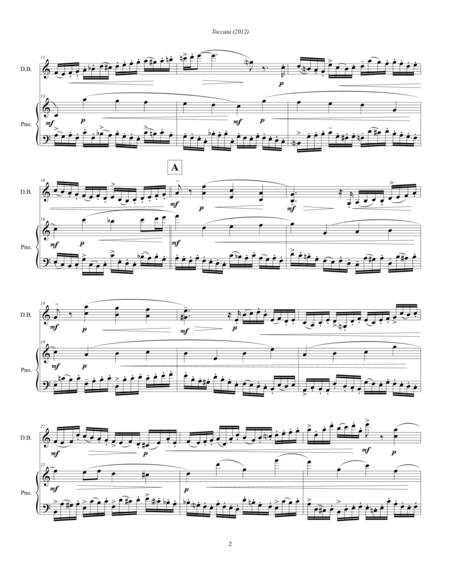Toccata For Double Bass And Piano 2012 Page 2