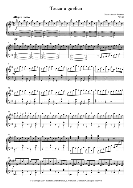 Toccata Gaelica For Piano Page 2