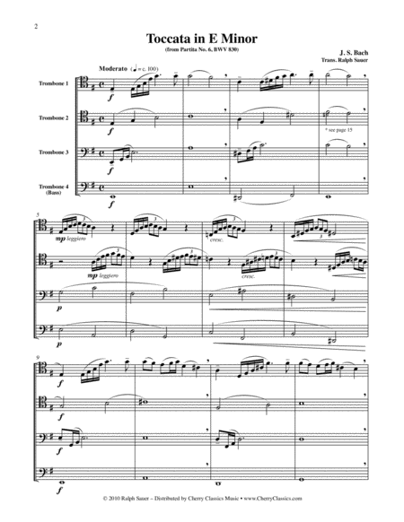 Toccata In E Minor From Partita No 6 Bwv 830 Page 2