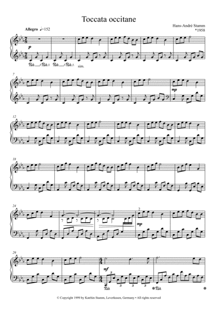 Toccata Occitane For Piano Page 2