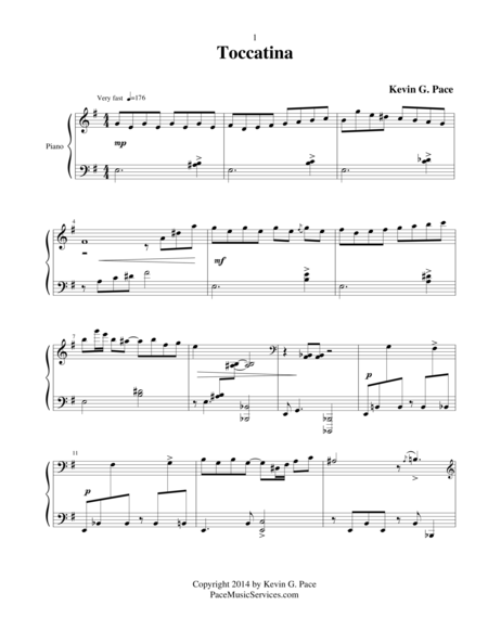 Toccatina Piano Solo Page 2