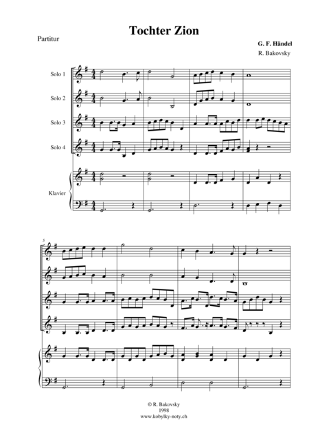 Tochter Zion Quintett Page 2