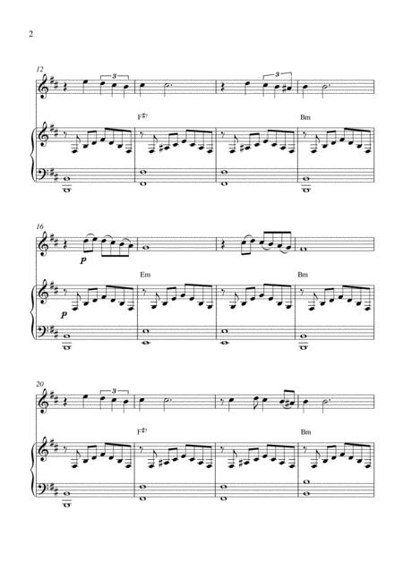 Tombe La Neige For Violin Solo And Piano Accompaniment Page 2