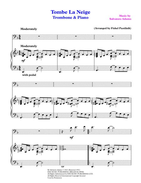 Tombe La Neige The Snow Falls For Trombone And Piano Video Page 2