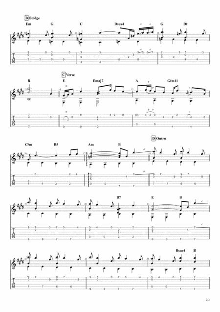 Tomorrow Annie For Solo Fingerstyle Guitar Page 2
