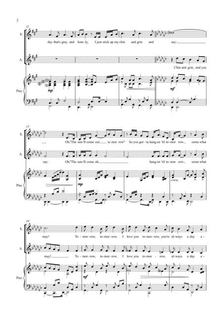 Tomorrow Choir Satb Piano Page 2