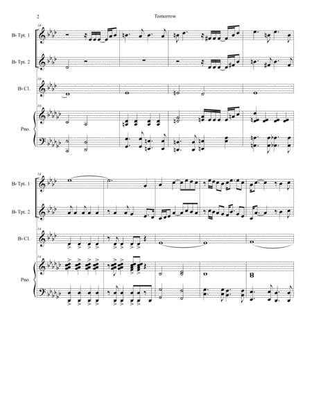 Tomorrow Duet For Bb Trumpet Page 2