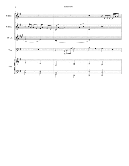 Tomorrow Duet For Treble Instruments With Chamber Instruments Page 2