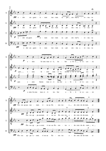 Tota Pulcra Es Amica Mea Sacred Motet For Choir Satb A Cappella Page 2