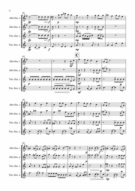 Toxic By Britney Spears Saxophone Quartet Aatt Page 2