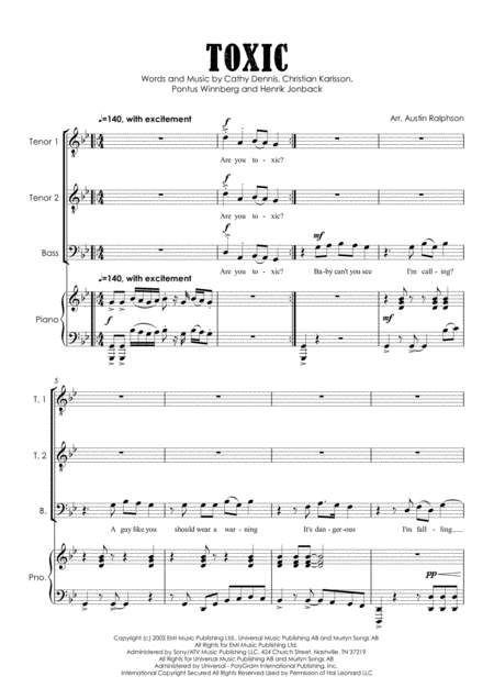 Toxic Ttb With Piano Page 2