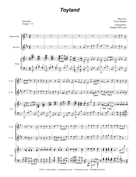 Toyland Duet For Soprano And Alto Saxophone Page 2