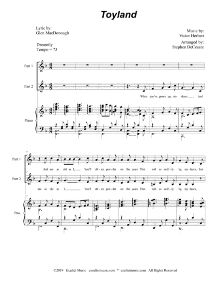 Toyland For 2 Part Choir Page 2