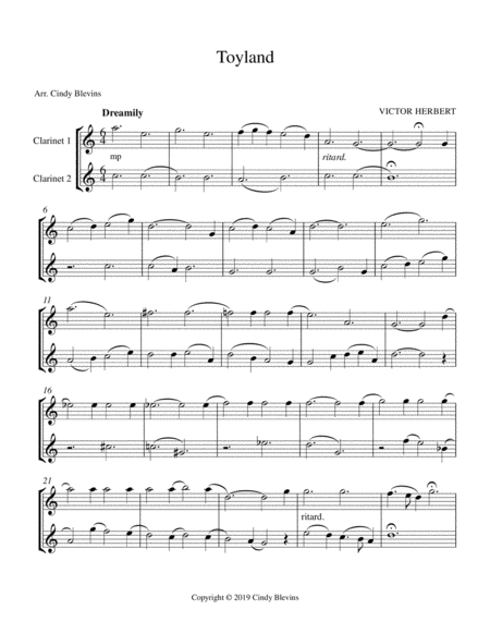 Toyland For Clarinet Duet Page 2