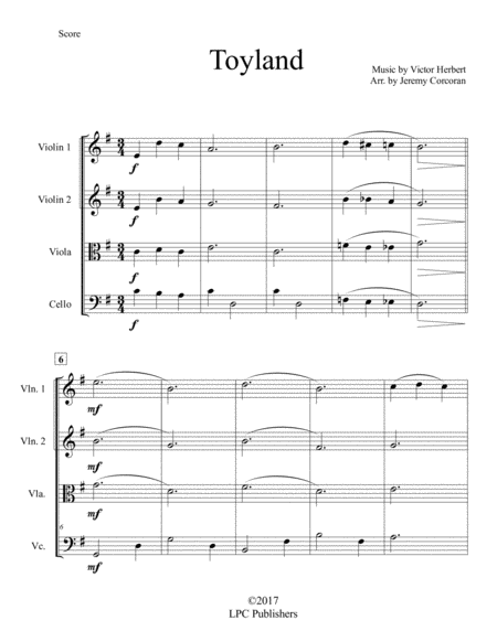 Toyland For String Quartet Page 2