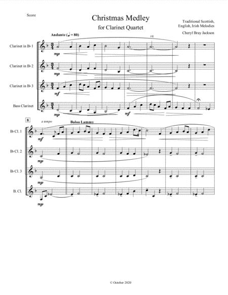 Traditional Christmas Medley For Four Clarinets Page 2