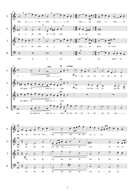 Trahe Me Post Te Motet For Satb Choir A Cappella Page 2