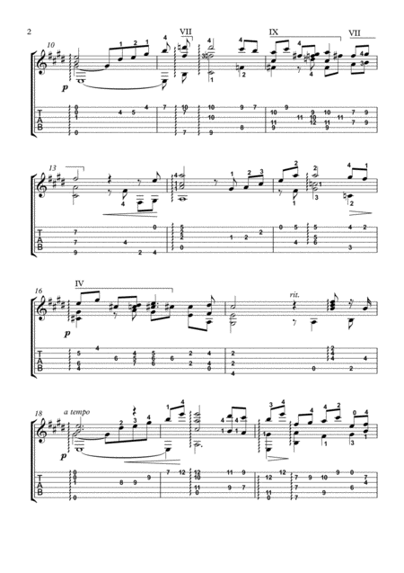 Traumerei Reverie Guitar Solo Page 2