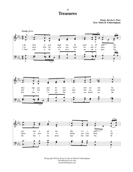 Treasures An Original Hymn Page 2