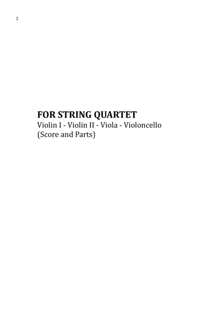 Trem Bala Ana Vilela Sheet Music For String Quartet Score And Parts Page 2