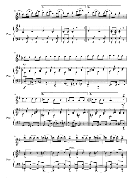 Trepak Russian Dance From The Nutcracker Solo Piano Page 2