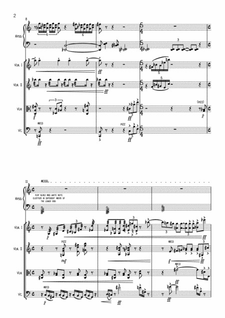 Tribulatio For Harpsichord And String Quartet Page 2