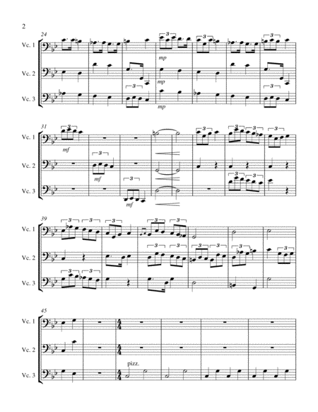 Trio In G Minor For Three Cellos Page 2