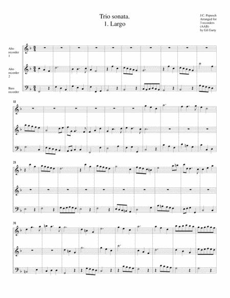 Trio Sonata Flute Oboe Continuo F Major Arrangement For 3 Recorders Page 2