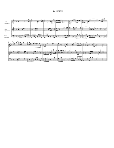 Trio Sonata Hwv 405 Arrangement For 3 Recorders Page 2