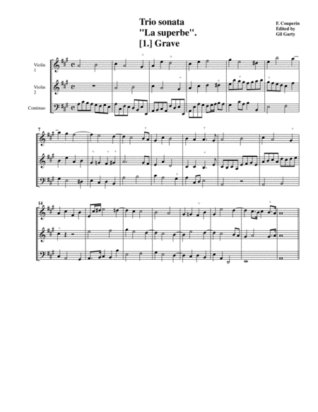 Trio Sonata La Superbe Original Version Page 2