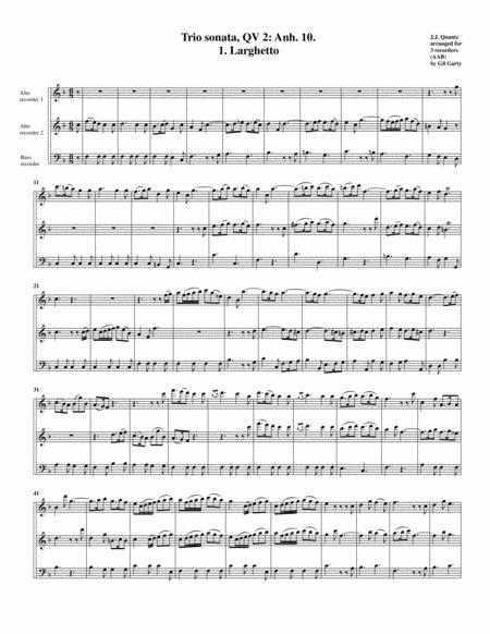Trio Sonata Qv 2 Anh 10 Arrangement For 3 Recorders Page 2