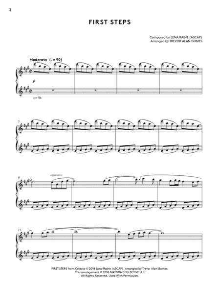 Trotting Horses Easy Piano Piece Page 2