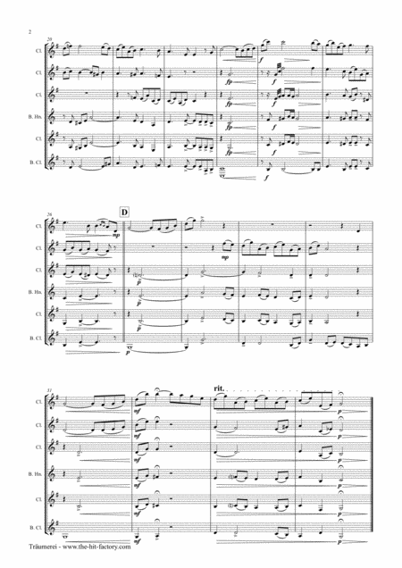 Trumerei Romantic Masterpiece By R Schumann Clarinet Quintet Page 2