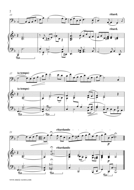 Trumerei Trombone And Piano Page 2