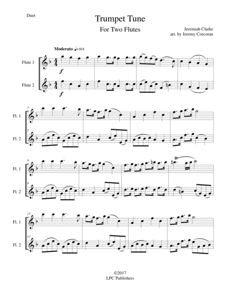 Trumpet Tune For Two Flutes Page 2