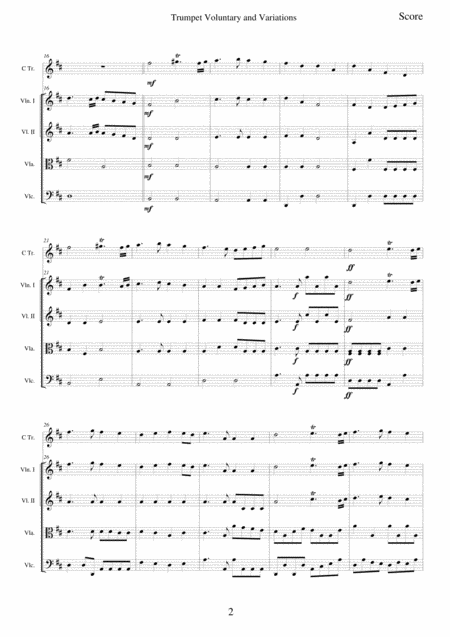 Trumpet Voluntary The Prince Of Denmarks March Page 2