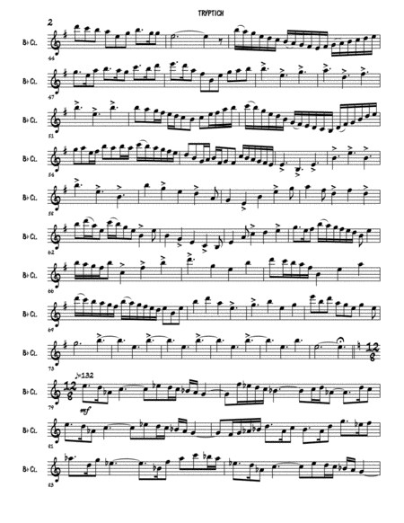 Tryptich For Solo Clarinet Page 2