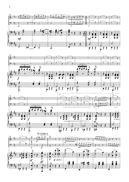 Tschaikowsky Valse Des Fleurs Condensed From The Nutcracker For Piano Trio Pt004 Page 2