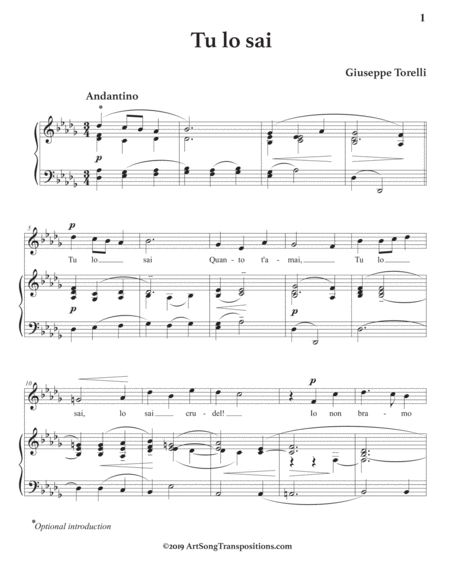 Tu Lo Sai D Flat Major Page 2