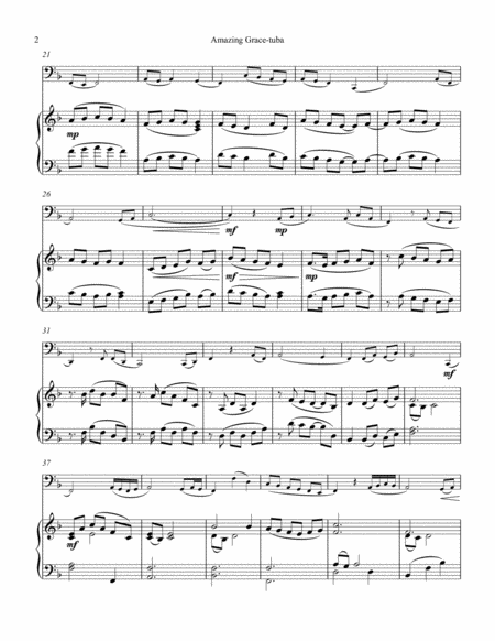 Tuba Amazing Grace Theme And Variations Page 2