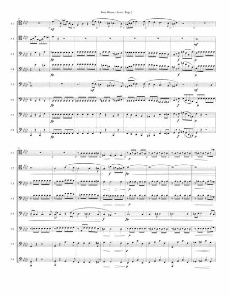 Tuba Mirum For Trombone Or Low Brass Octet Page 2